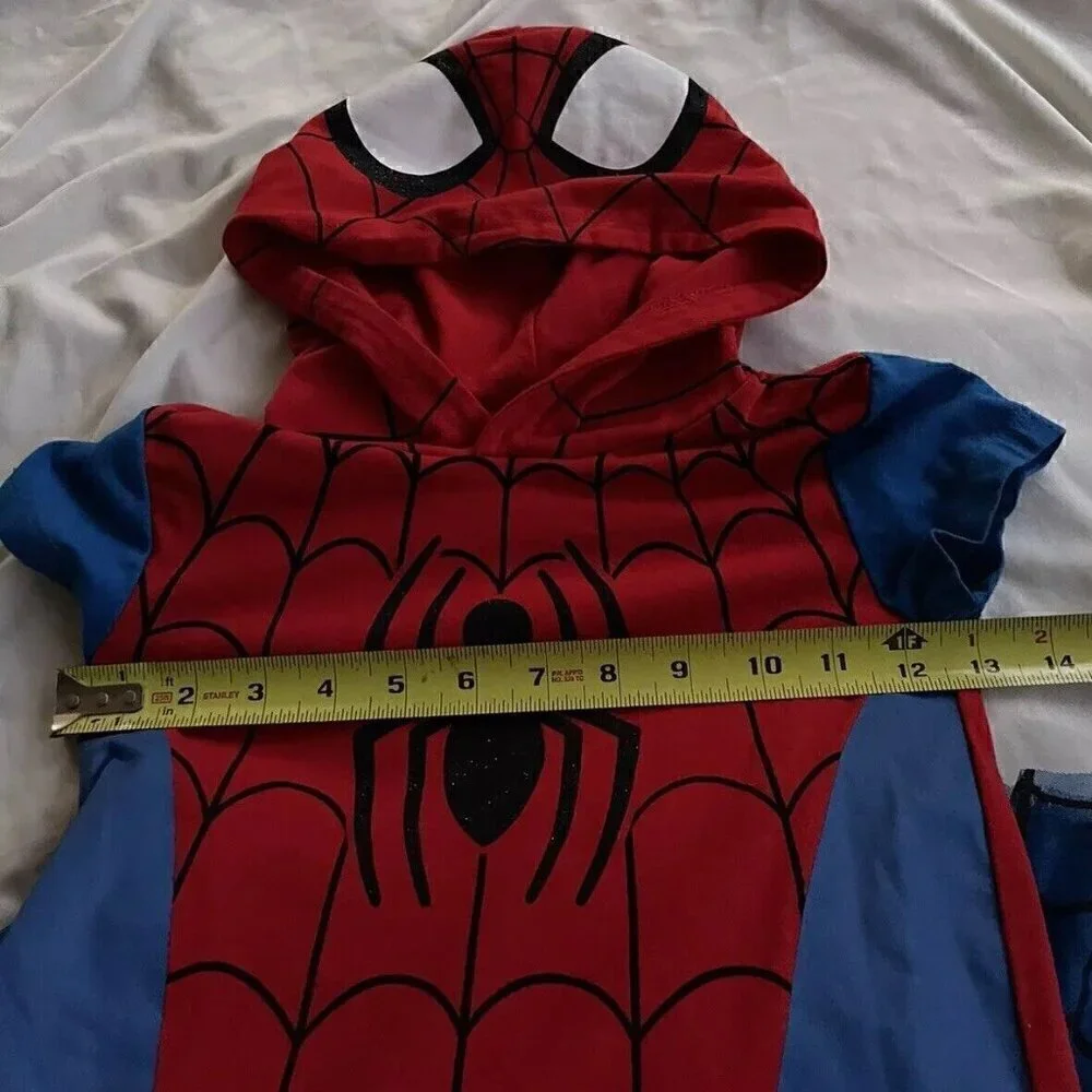 Spider-Man Spider girl- Girls Vtg Marvel Costume Halloween Dress Girls Sz 6 - Picture 7 of 11